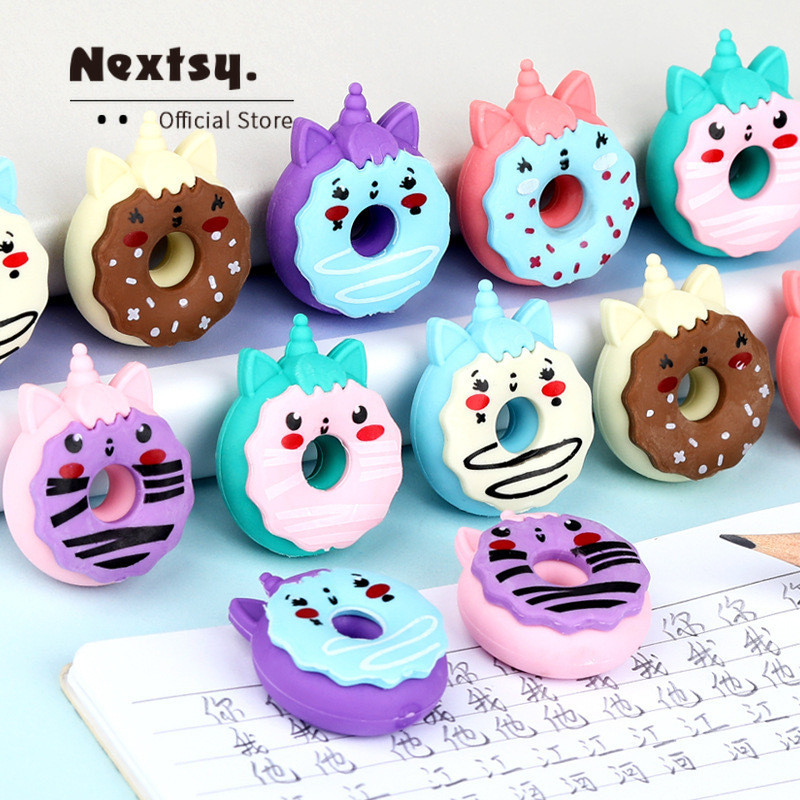 

Nextsy Penghapus Pensil Donat Lucu Set Penghapus Karakter Lucu