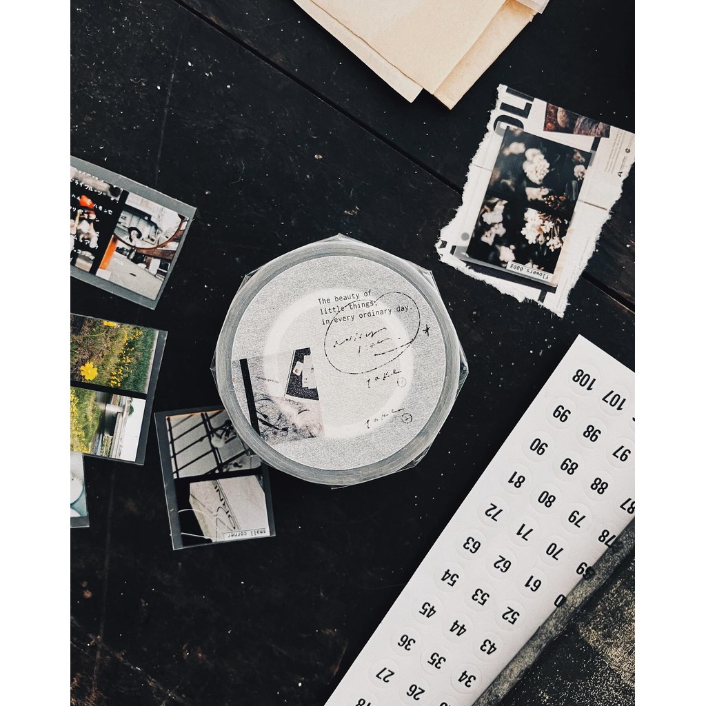 

Somesortoffern Vintage Half Day Washi PET Tape DIY Card Making Scrapbooking Plan Decorative Sticker