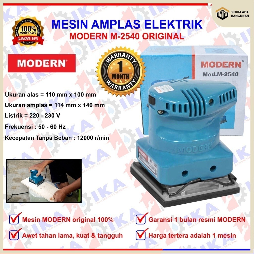 SAB Mesin Amplas Kayu M-2540 Modern Amplas Sander Finishing Sander