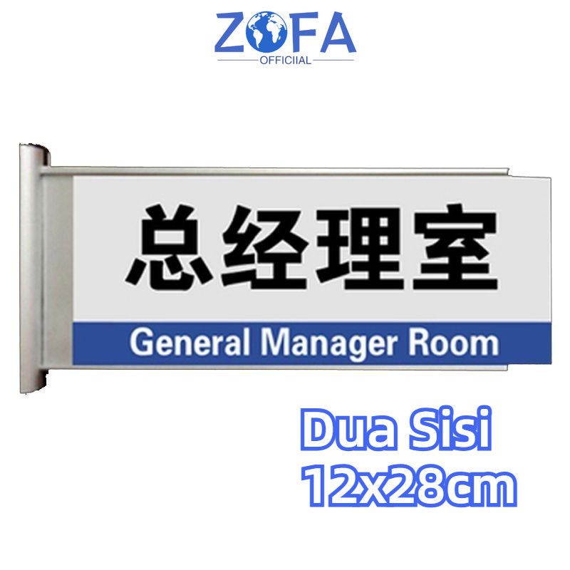 

Dua Sisi 12x28cm Papan Nama Pintu Kantor Papan Nama Ruangan Sliding Papan Nama Kantor Costum Tulisan