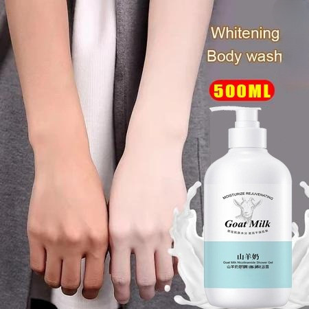Sabun Susu Goat Milk Body Wash Korea Sabun Cair Susu Kambing Domba Sabun Pemutih Badan Original