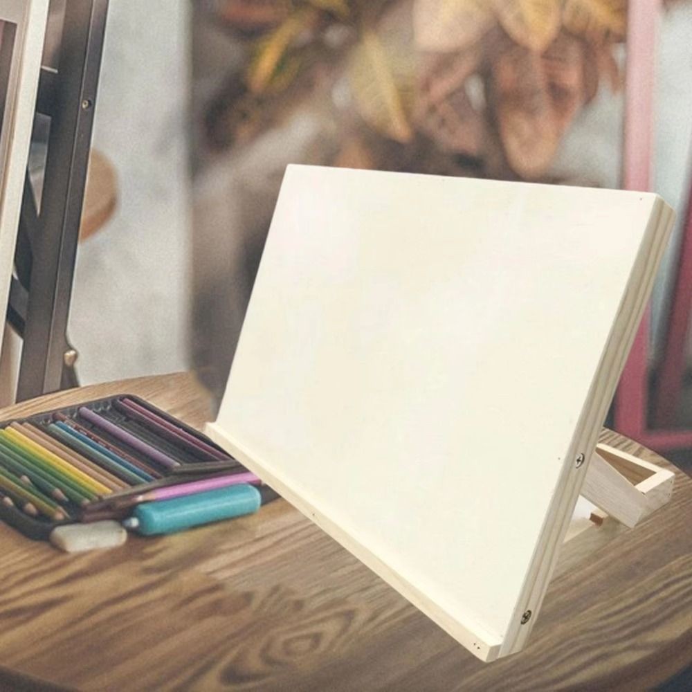 

Multifunctional Wooden Table Easel Adjustable Angle Foldable Painting Holder Lightweight Solid Wood Tilted Drawing Board
