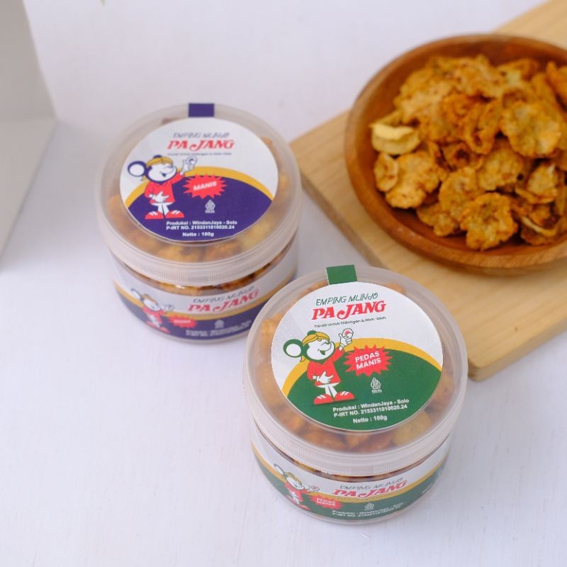 

Emping melinjo chips Toples / emping kletuk / Emping gepuk / emping melinjo matang / emping melinjo pajang manis & pedas manis 100 gram belinjo