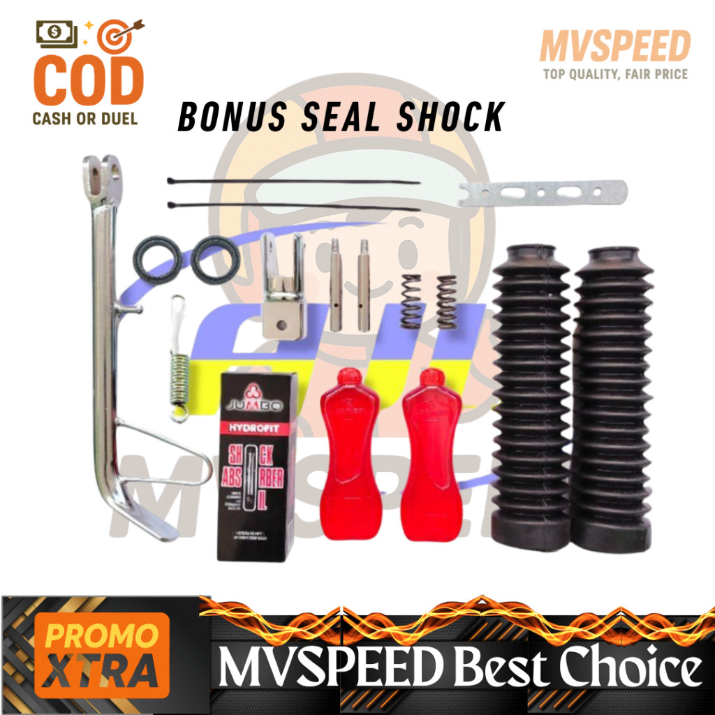 Paket Peninggi Shock skok depan belakang Yamaha xride 110 X-Ride 115 xride old satu paket