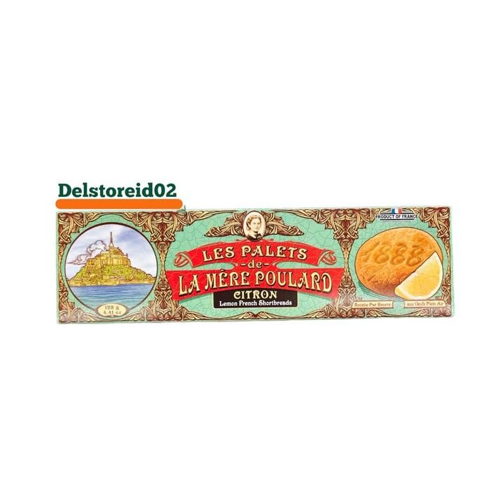 

Les palets de la mere poulard citron lemon french shortbreads (biskuit mentega rasa lemon) 125gr
