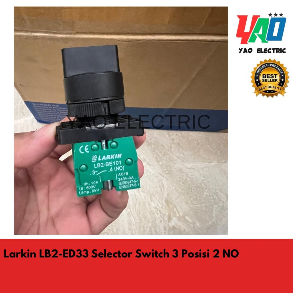 Larkin LB2-ED333 Selector Switch 3 Posisi Larkin LB2-ED33 Selector Switch 3 Posisi 2 NO