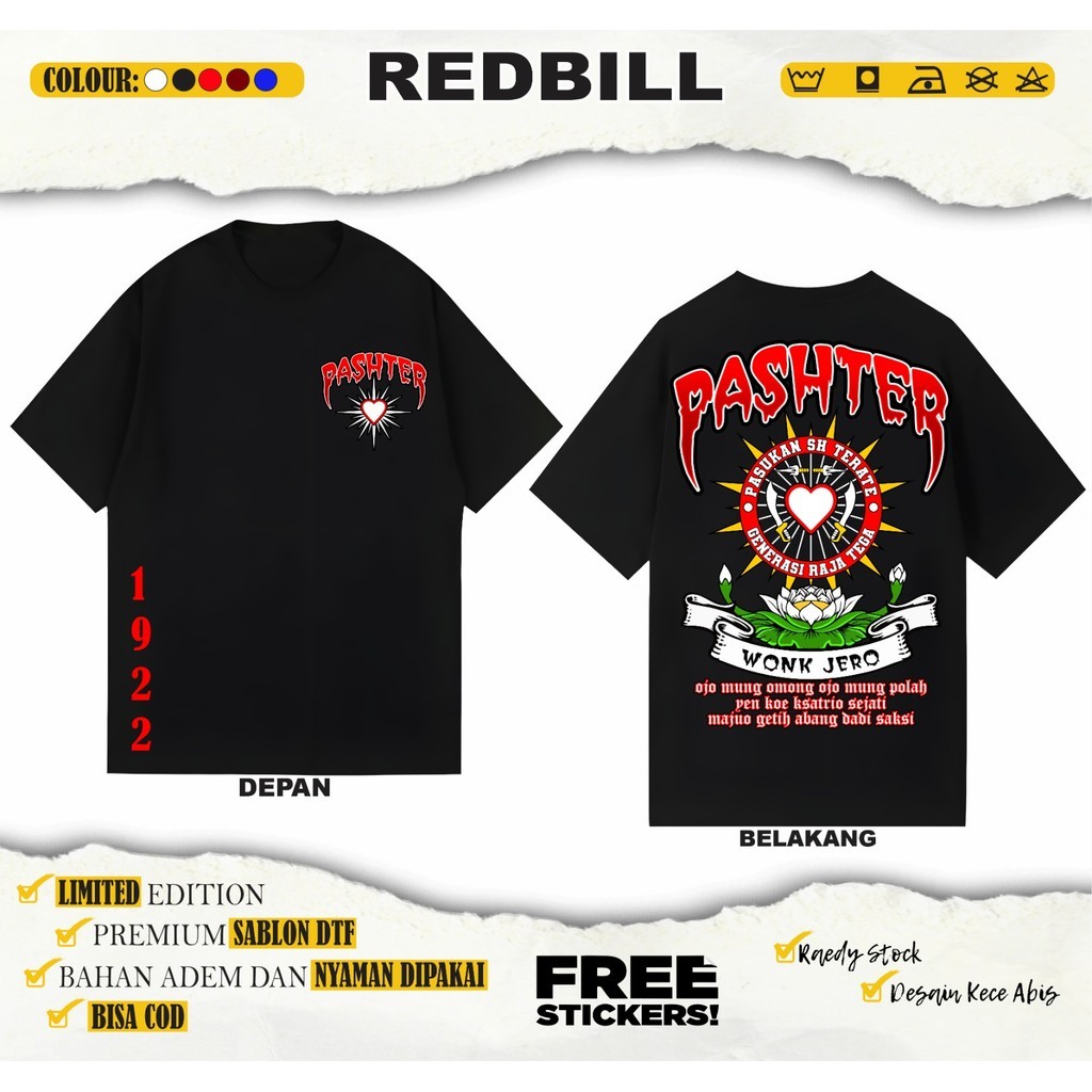 KAOS PSHT PSHT PASHTER 1922 WONK JERO OJO MUNG OMONG OJO MUNG POLAH KAOS PSHT TERBARU - KAOS SH TERA