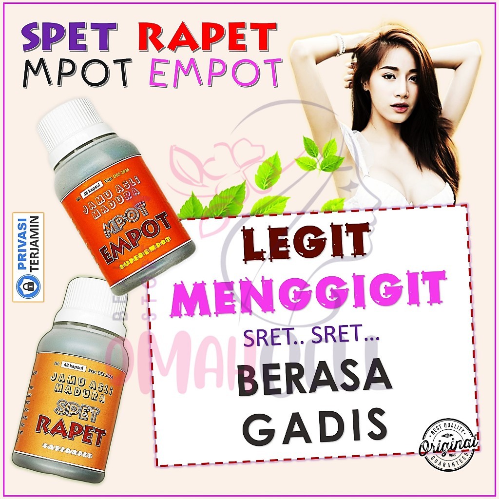 SPET RAPET mpot empot Obat Pil Jamu Herbal Empot2 Ayam Galian Sari Rapet Sepet Madura Mengencangkan 