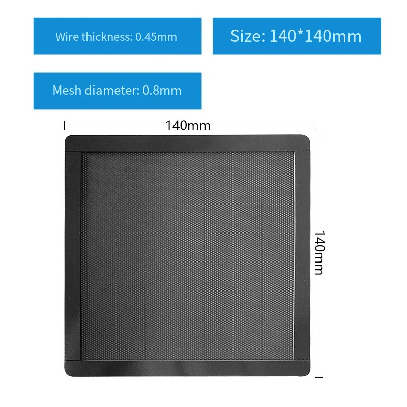 FX Magnetic PC Fan Dust Filter Debu Kipas / Komputer Mesh PVC Dust Proof