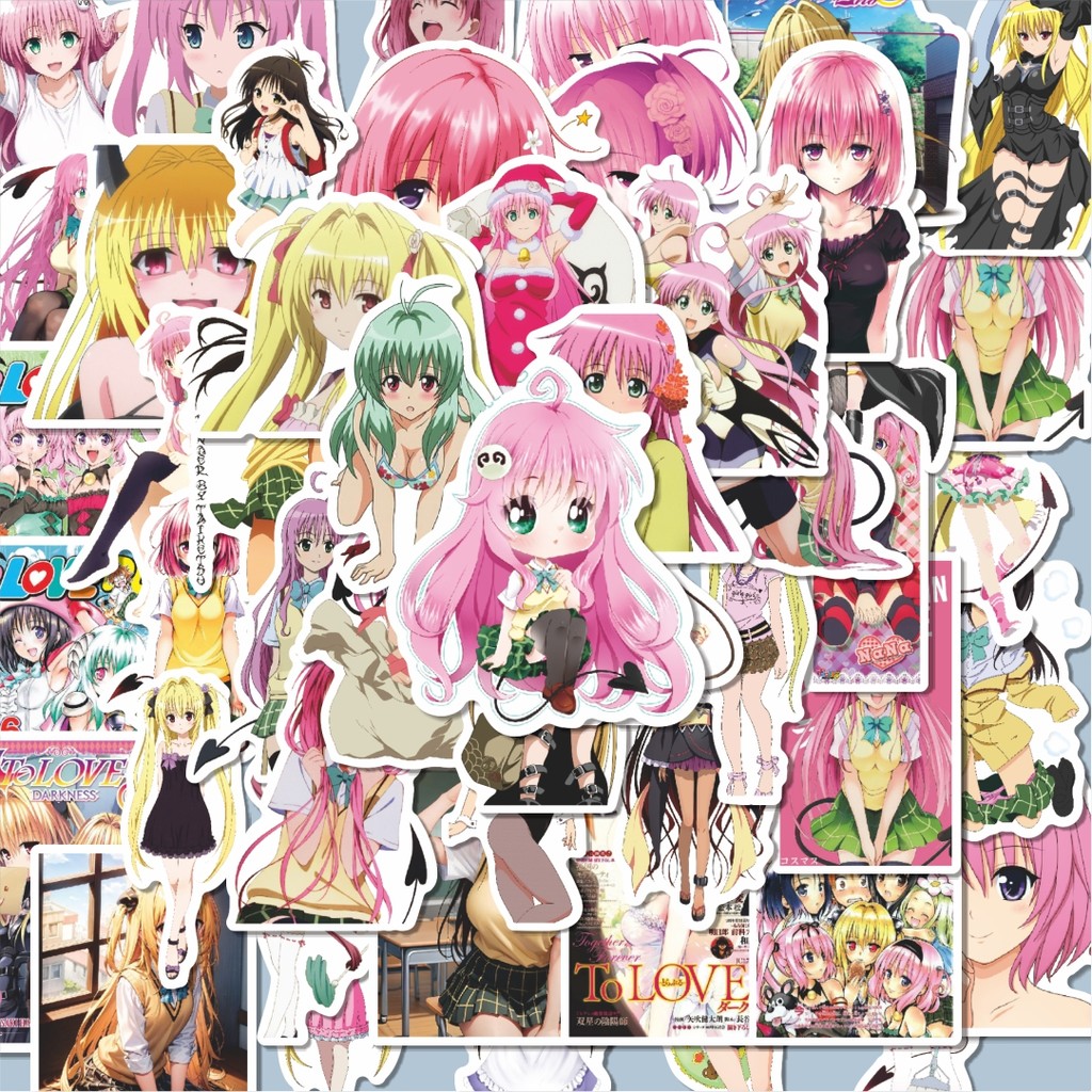 

100PCS Lucu Stiker Anime To Love Ru Char Mix 2 Stiker Aesthetic Stiker Anti Air Stikers Berperekat Waterproof sticker decal buat Motor Helm Buku Journal Koper Casing HP Laptop Botol Minum Hadiah anak