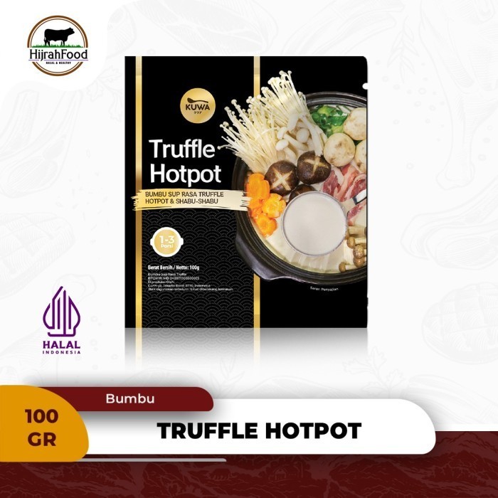 

Kuwa Truffle Hotpot Bumbu Sup Rasa Truffle Shabu-shabu Praktis 100 gram