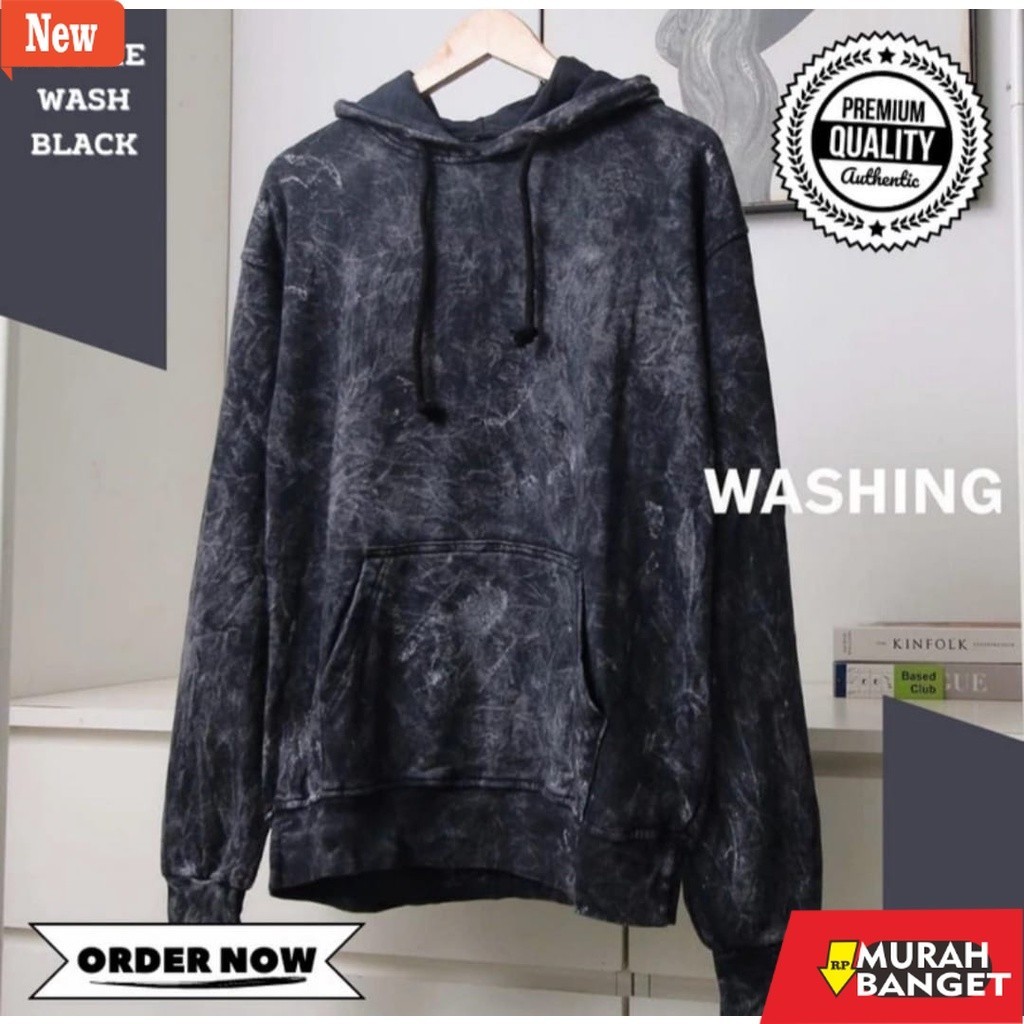 hoodie pria recomended shopee Sweater Pria Distro Polos Washed Hoodie Jumper Tie dye Unisex Cks....