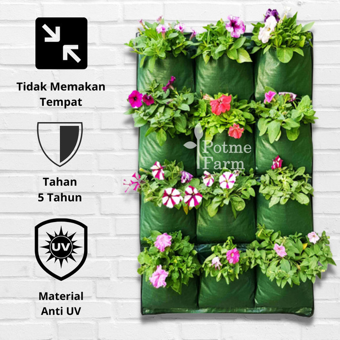 ZM Pot Kantong Tanaman Dinding Wall Planter Bag