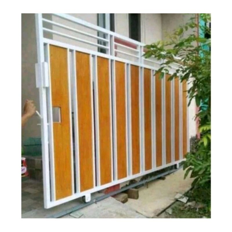 PINTU PAGAR BESI PAGAR RUMAH TERALIS MINIMALIS MODERN