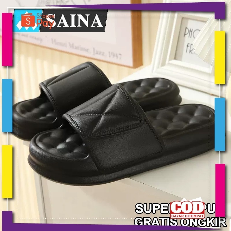 [PREMIUM ORIGINAL] Sandal vintage wanita korean style murah Sendal slop jelly rumah empuk EVA terbar