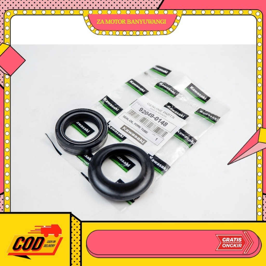 Seal Shock Depan  Seal Debu Kawasaki KLX 150 - D-TRACKER - 92049-0148 part motor