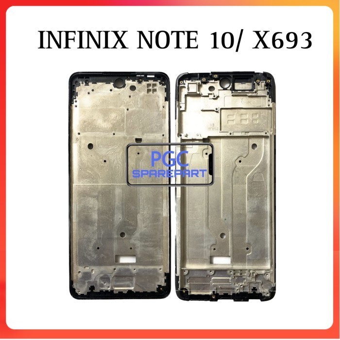 Frame Bezel Tulang Tengah Infinix Note 10 / X693 - Dudukan Mesin