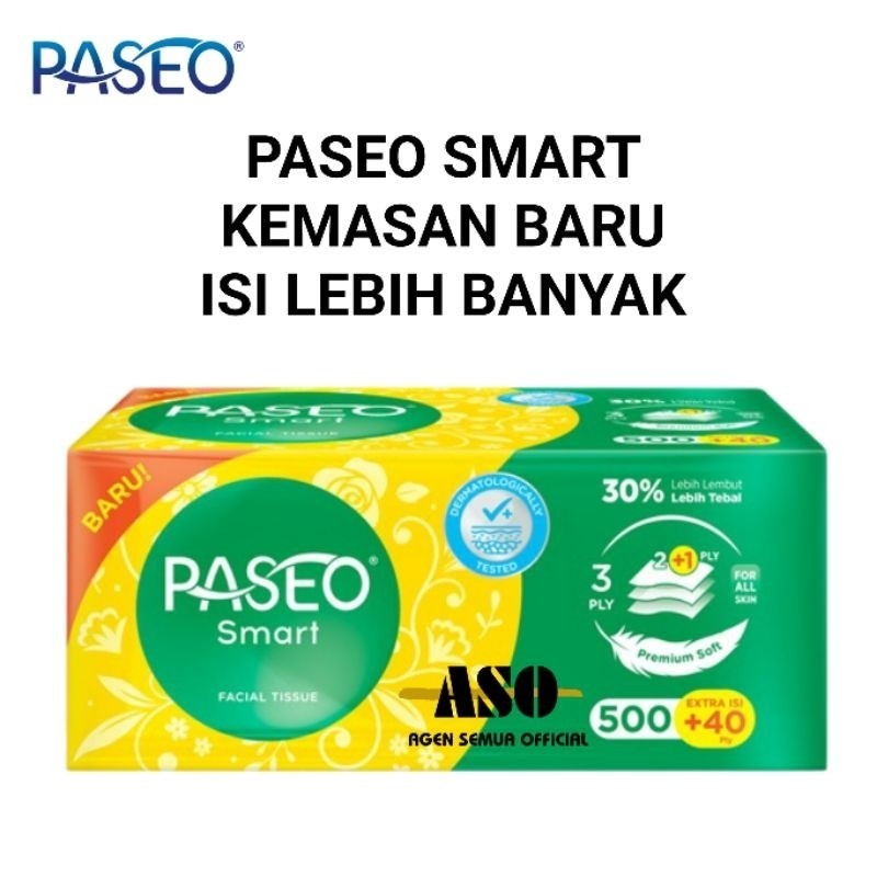 ♥️TRI♥️ tissue / tisu paseo smart 540 helai facial tissue PROMO 
