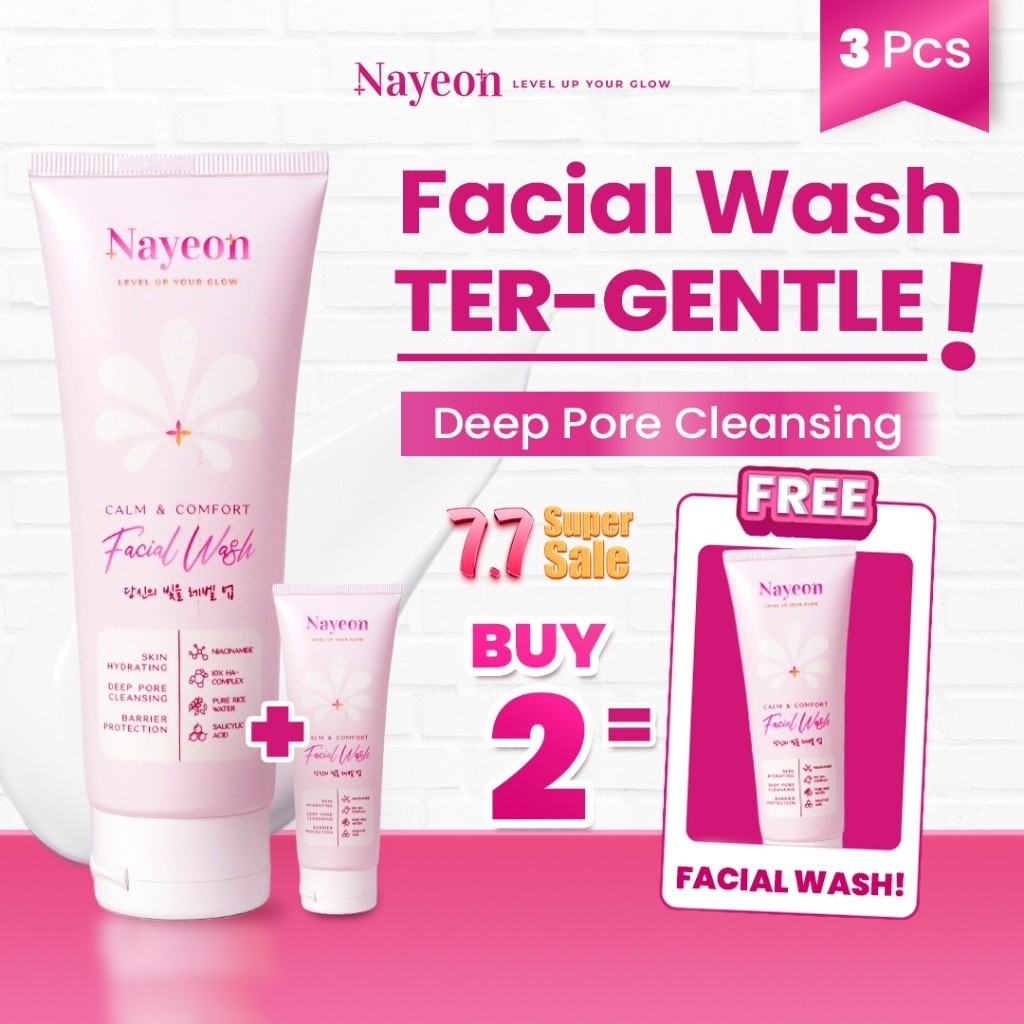 [NAYEON OFFICIAL RESELLER] NAYEON SKINCARE Calm & Comfort Facial wash 100 ML BPOM Gentle Cleanser Fo