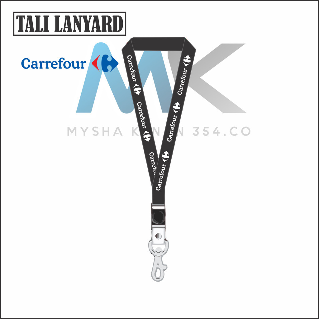 

LANYARD CARREFOUR - TALI ID CARD CARREFOUR SUPERMARKET - TRANSMART GANTUNGAN KUNCI GANTUNGAN FLASHDISK GANTUNGAN NAMETAG TALI LANYARD BEST SELLER COD