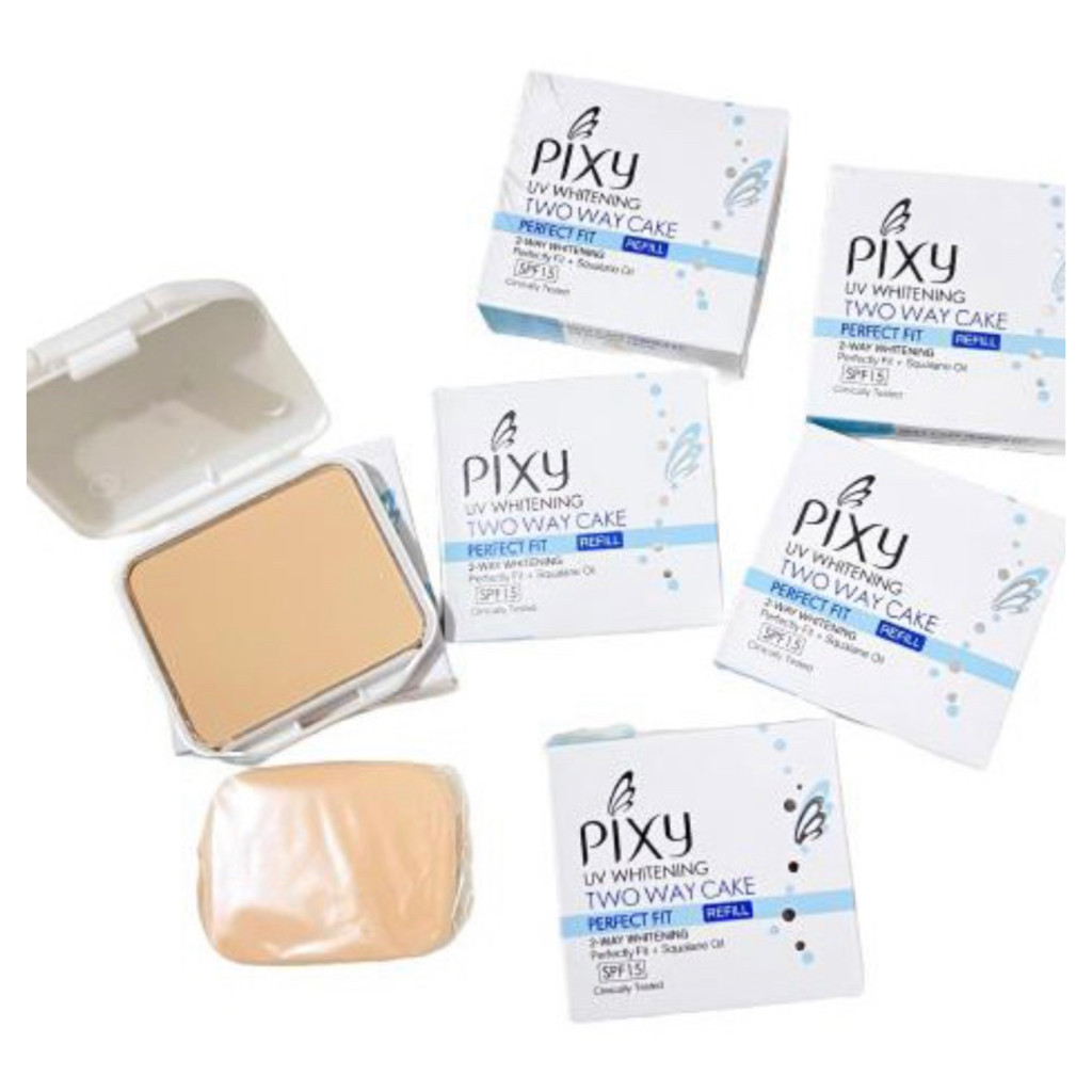 Bedak Pixy Refil UV Whitening Two Way Cake SPF30