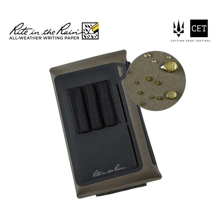 

Rite in the Rain - P970 Dirtbag Pouch Wallet - Waterproof Storage Pelindung Notebook Kantong Dompet Buku Lapangan Tactical Anti Air Water Resist Proof Survey Survei Catatan Tahan - Ranger Green