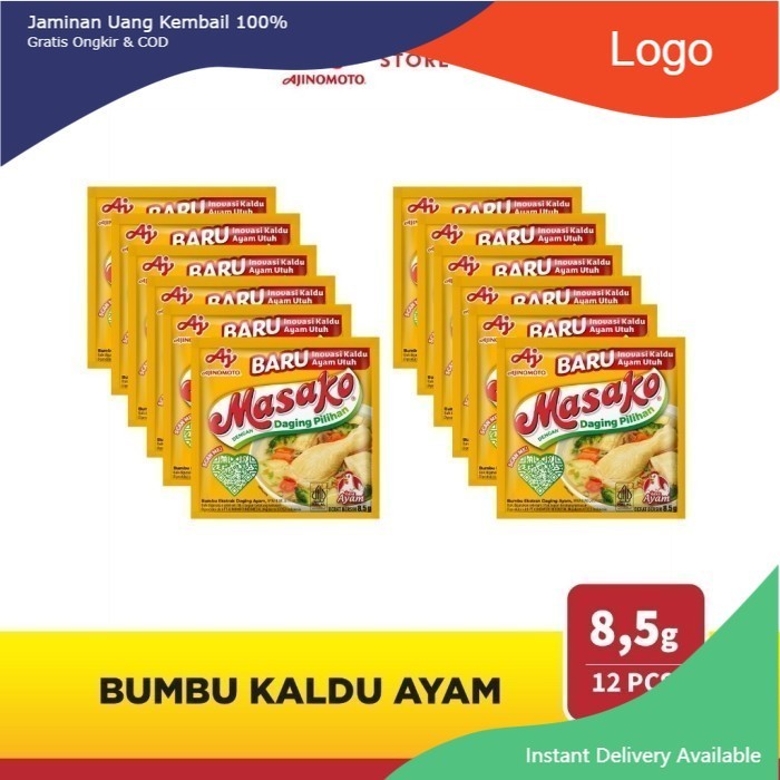 

Royco Masako kaldu penyedap ayam sapi 8gr 8,5gr isi 12 per 1 renteng - Masako Ayam 12