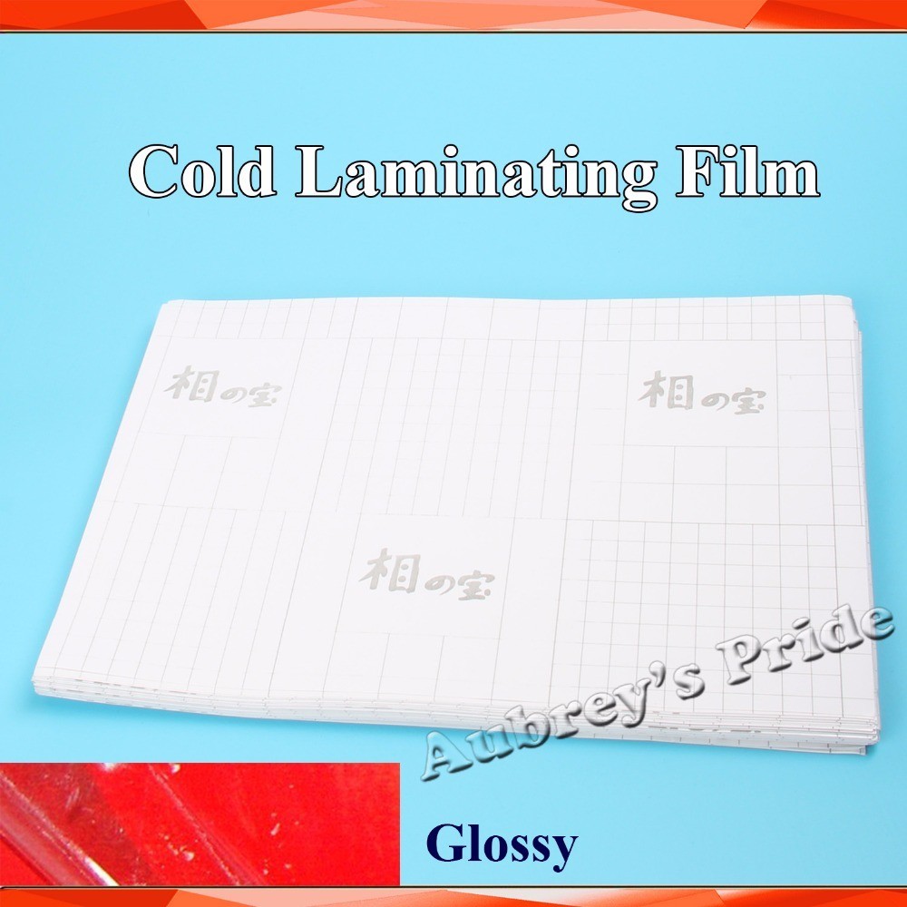 

50Sheets A4( 210*297MM) Glossy Clear UV Luster PVC Cold Laminating Film Protect Photo For Cold Laminator