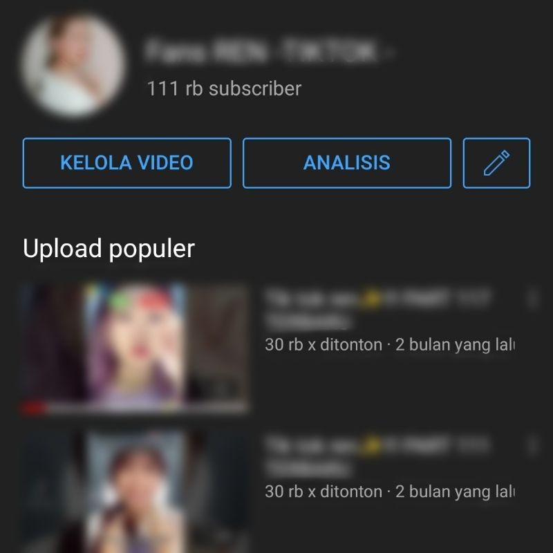 AKUN YOUTUBE SULTAN 100.000 Subscriber Akun Tahun 2020