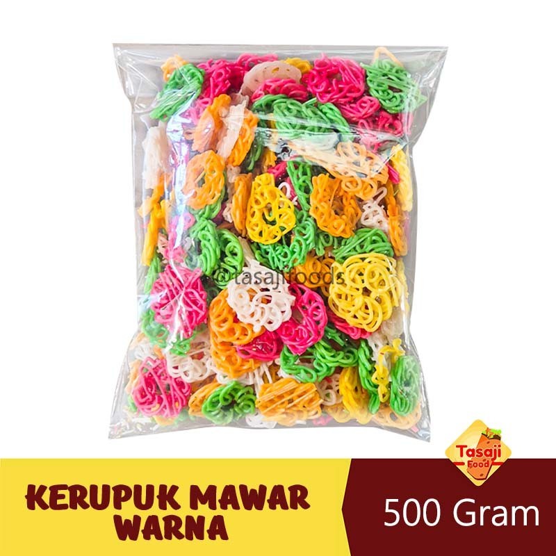 

Kerupuk Mawar Warna Kemasan 500gr Kerupuk Mentah