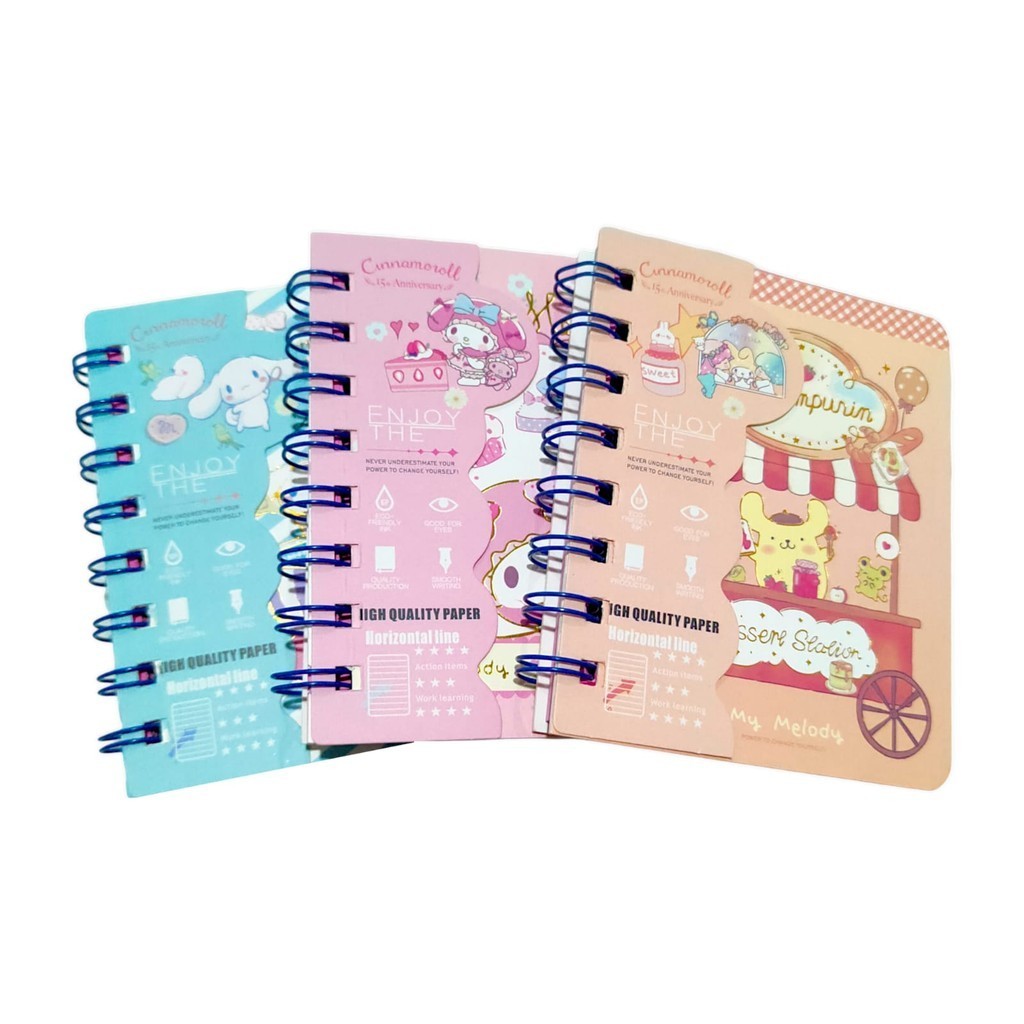 

JP Buku Tulis Spiral Karakter Notes Notebook Diary Motif Anak Cute Character Notes