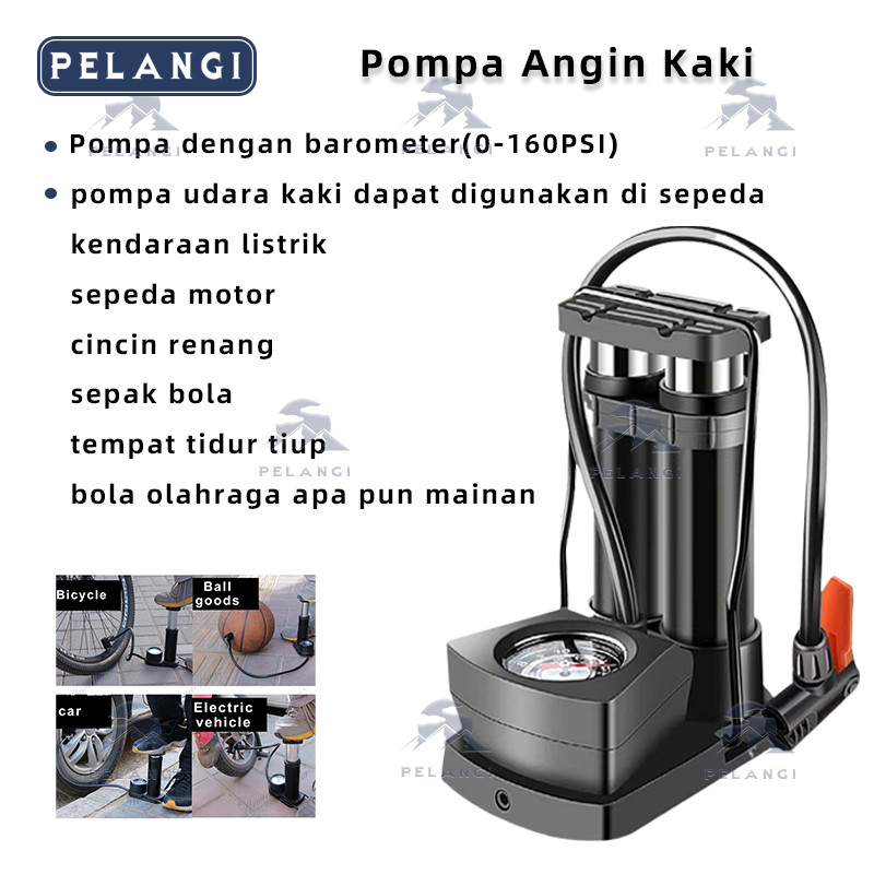 Pompa Angin mini portable foot pump manual emergency motor Pompa Angin Kaki Pompa Kaki Pompa Ban Min