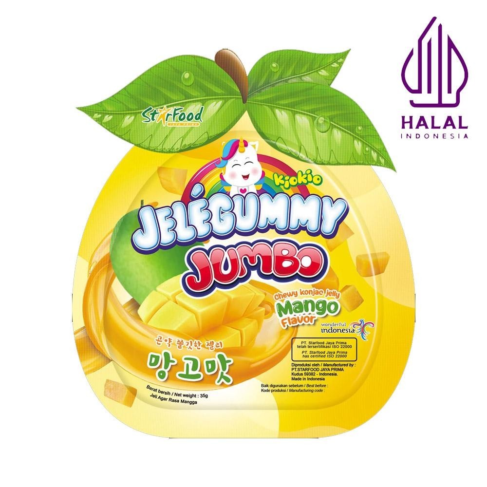 

[BOX ISI 24] Kiokio Jelegummy Jumbo Assorted Mango Lychee Strawberry Bluberry 35gr