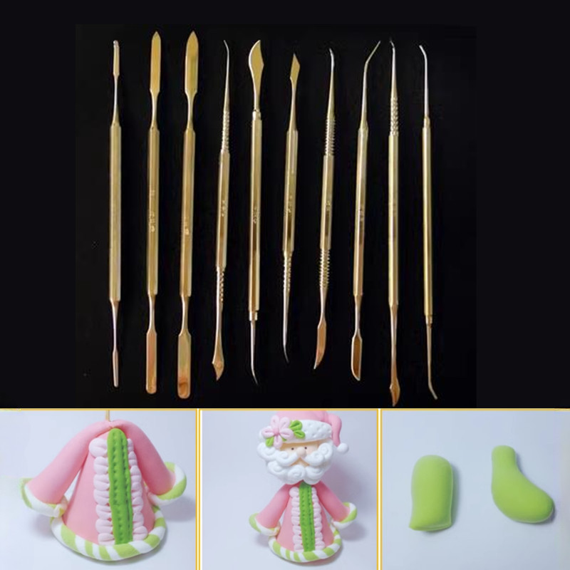 

10 Pieces/set of Clay Sculpture Tool Knife High-quality Steel Oil Mud Knife Manual DIY Sculpture Model Manual Polymer Clay Tool