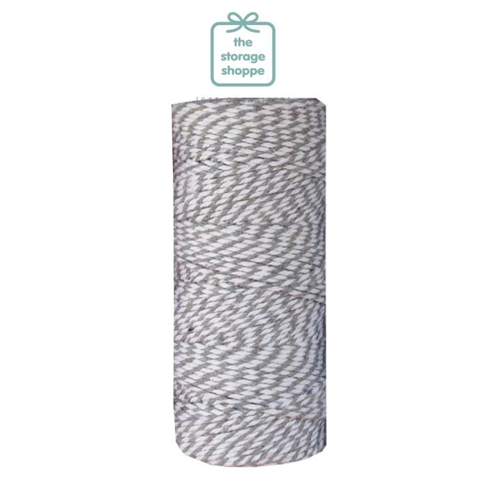 

Tali Kado Bakers Twine 100 meter 2 mm / Benang Ikat Katun - 11. Grey