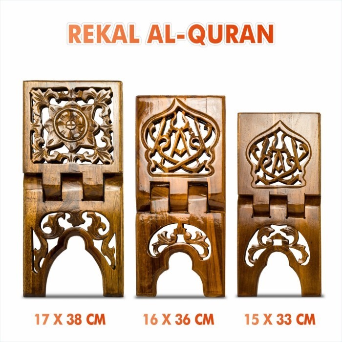 Meja Alquran Lipat / Rekal / Rehal Alquran Meja Baca Quran / Tatakan / Dudukan Al Quran Asli Kayu Ja