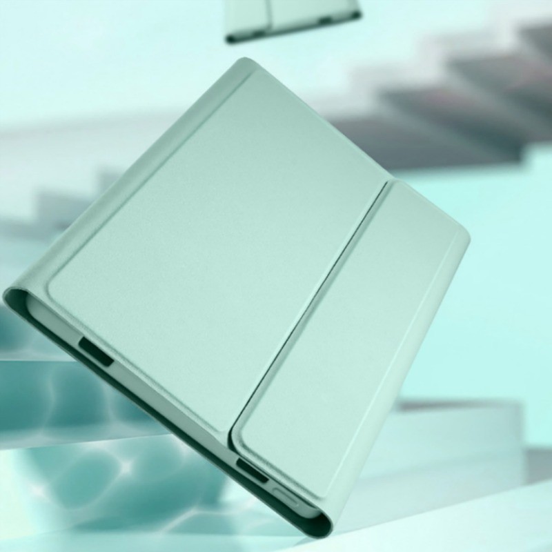 For IPad Square Keyboard Color Wireless Bluetooth Keyboard With Magnetic Leather Case And Mouse For 