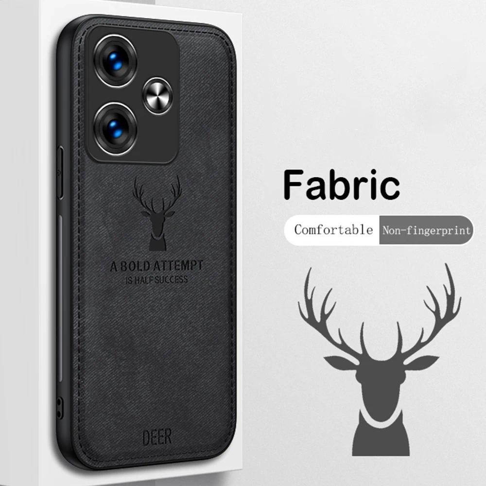 For Xiaomi Redmi Turbo 3 Turbo3 Case Cover  Matte Cloth Silicone Protection Luxury Phone Cover Redmi