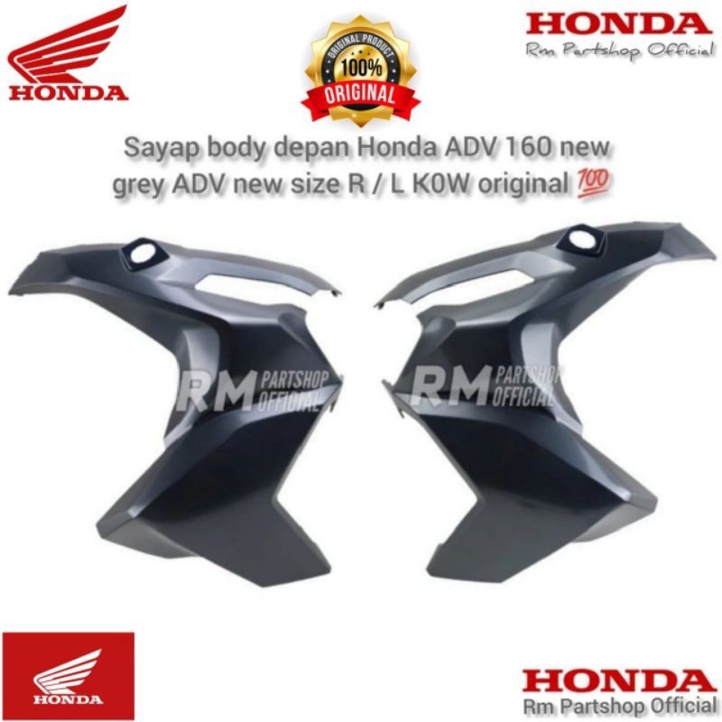 sayap body depan kanan / kiri honda adv 160 grey ori