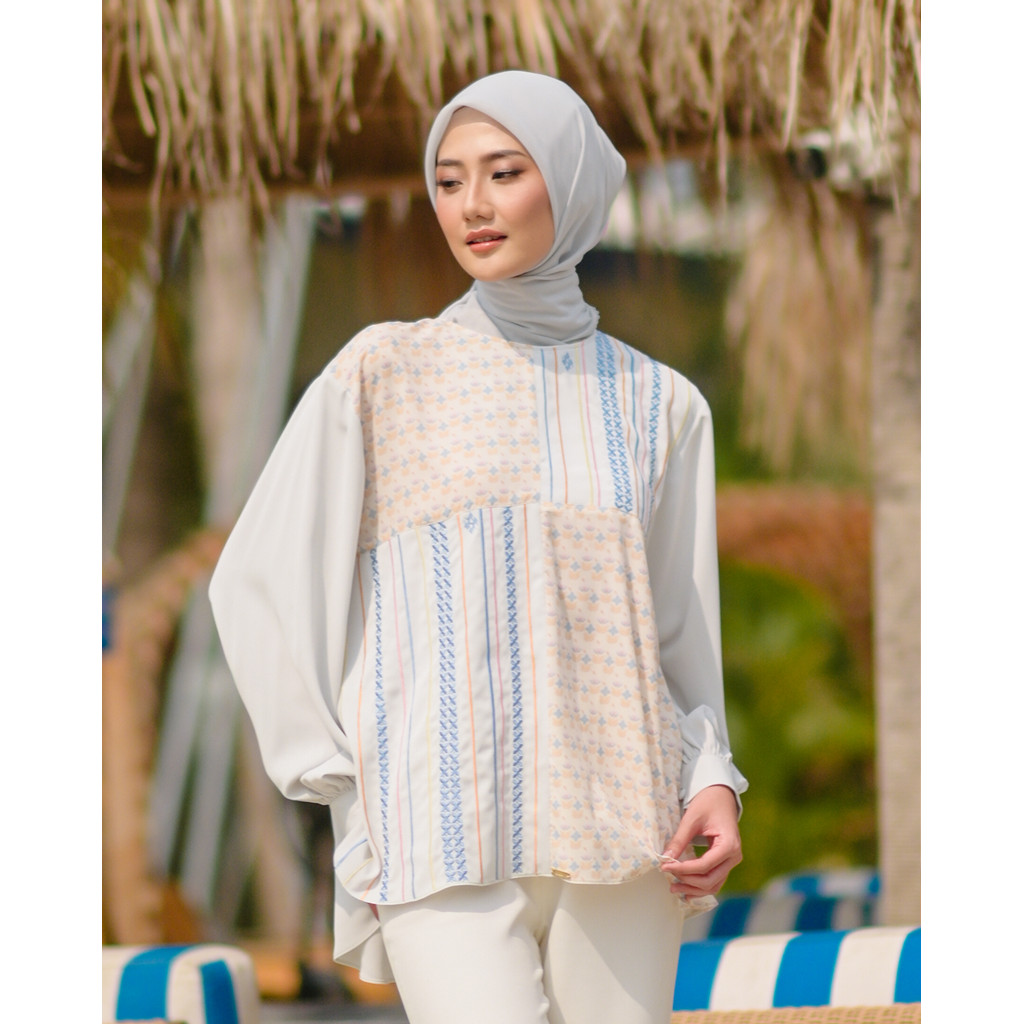 Muda Official Falisha Blouse - Dutch Blue