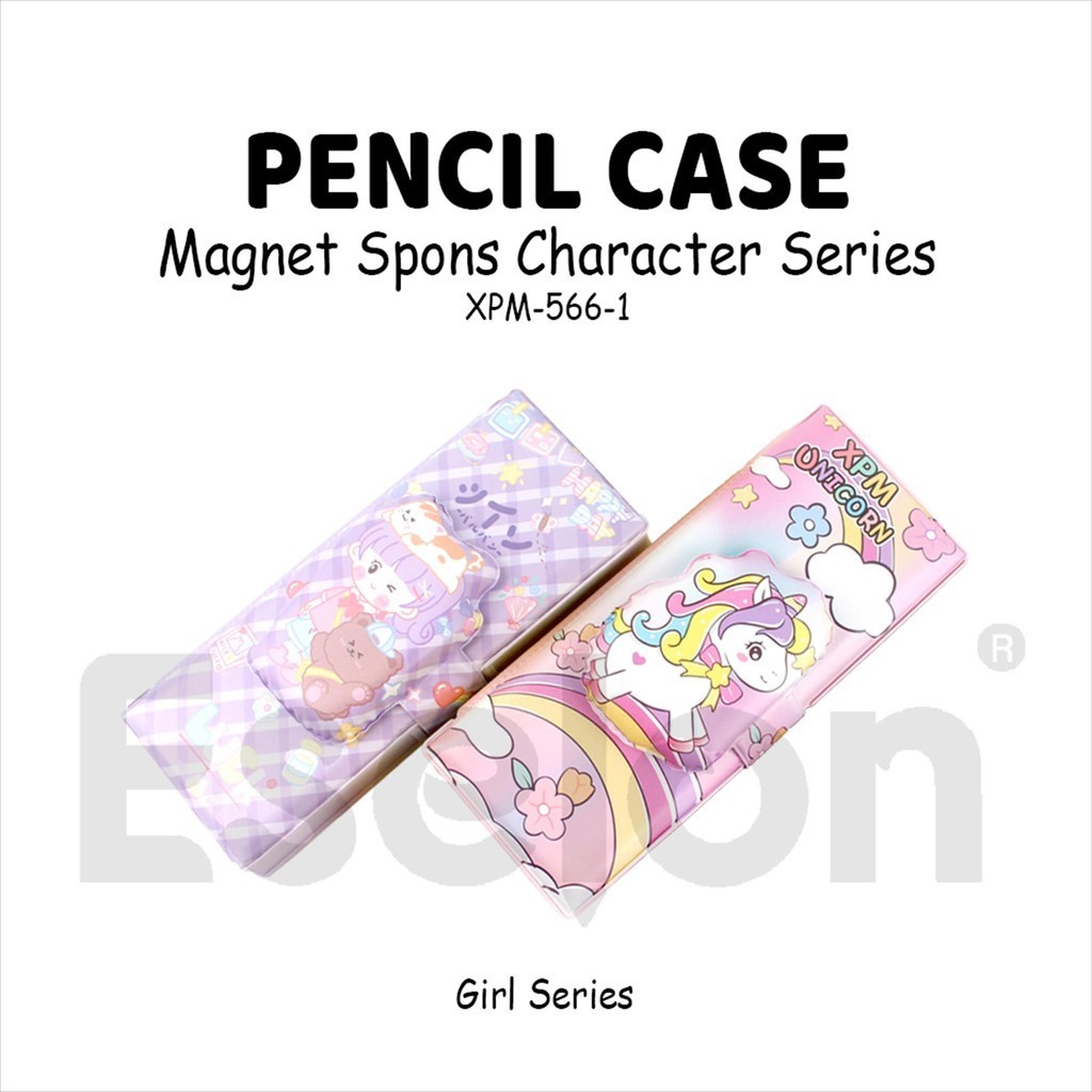 

[MaxMart] Kotak Pensil Magnet SPONS CLIP Karakter / Tempat Pensil XPM-566-1