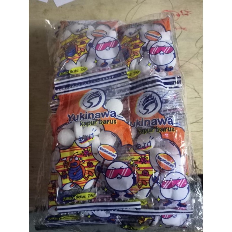 1 Pak / 24 Renteng Kapur Barus Rentengan putih ( Pack )