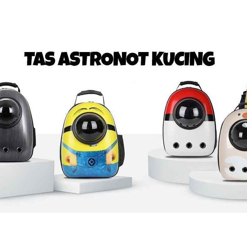 Tas Ransel Kucing Astronot Motif