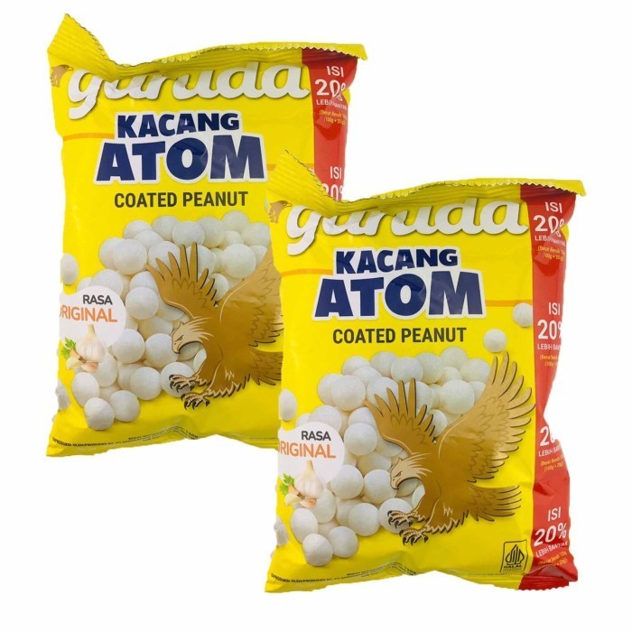 

Garuda Kacang Atom Rasa Original - Kacang Berbalut Tepung dengan Rasa Gurih yang Klasik!