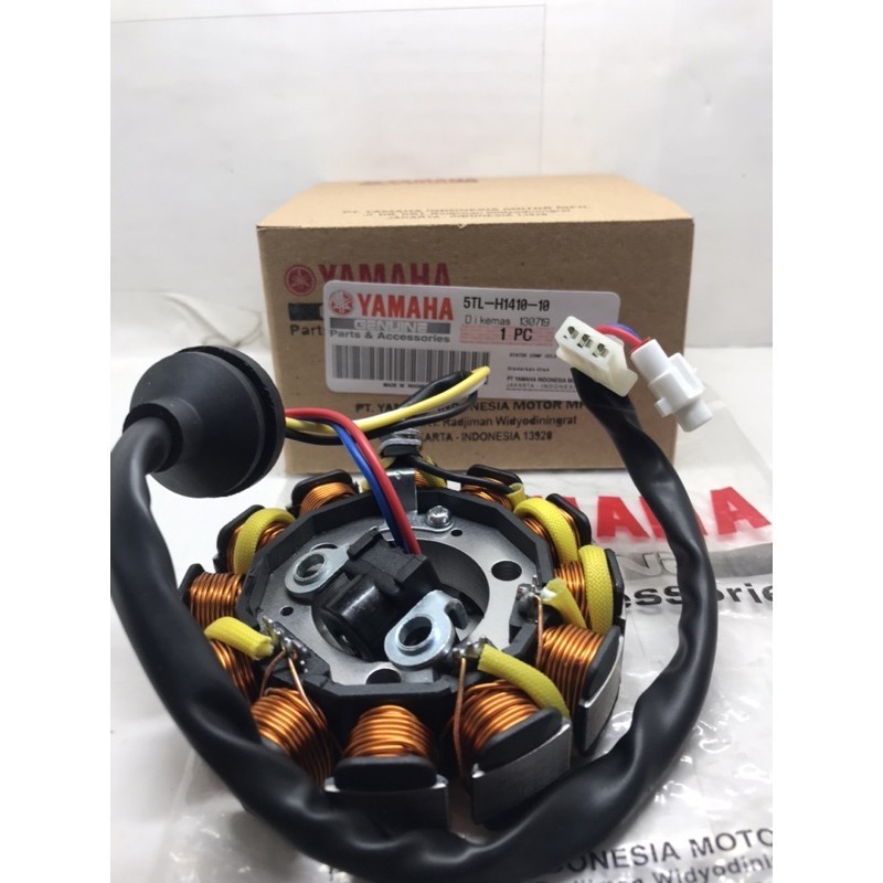 SPUL ASSY STATOR KOMPLIT PULSER MIO M3 MIO Z SOUL GT 125 ORIGINAL YAMAHA