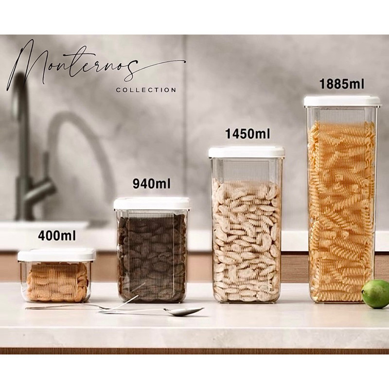 [Monternos] Food Container Toples Plastik Box Kotak Tempat Penyimpanan Makanan Kedap Udara Multifung