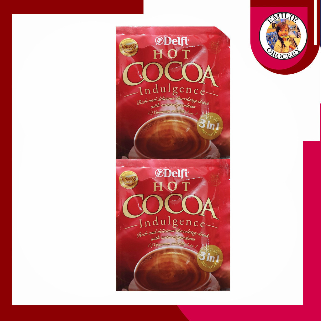 

Delfi Hot Cocoa Indulgence Minuman Coklat Renceng 10Pcs 10 Pcs Sachet 25gram 25 gram