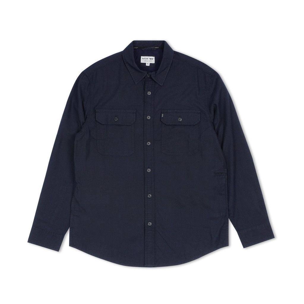 MGee Kemeja Pria Lengan Panjang Outdoor M Gee Camper C033 Navy