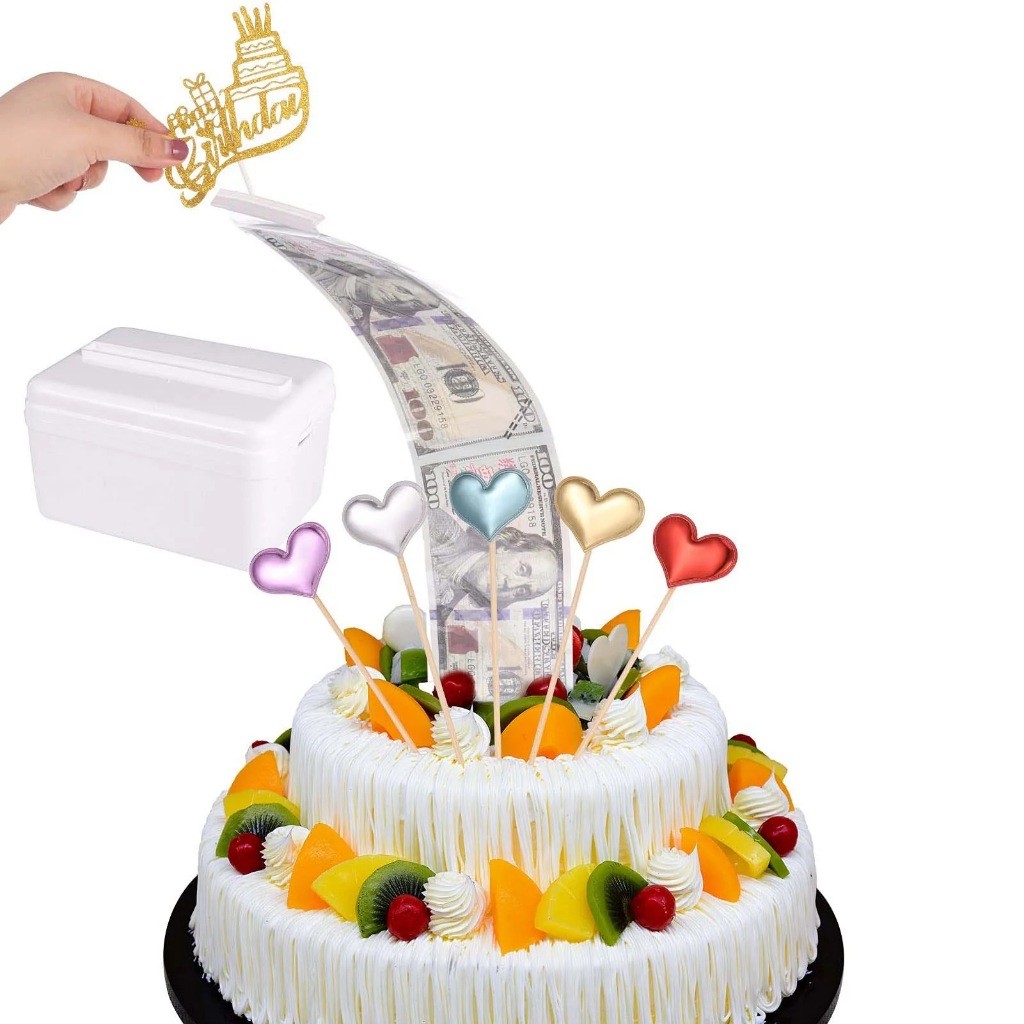 MONEY BOX SURPRISE MONEY CAKE kotak uang alat money box untuk money cake kotak untuk kue tarik uang