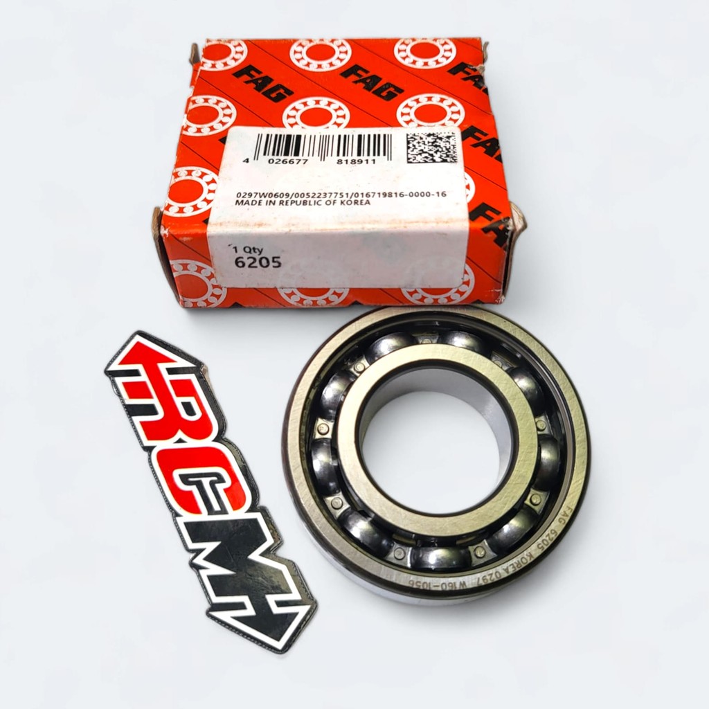 1BIJI BEARING LAKER LAHER KRUK AS FIZR SATRIA 2 TAK 6205 C4 60203887 ORI ORIGINAL FAG KOREA ASLI